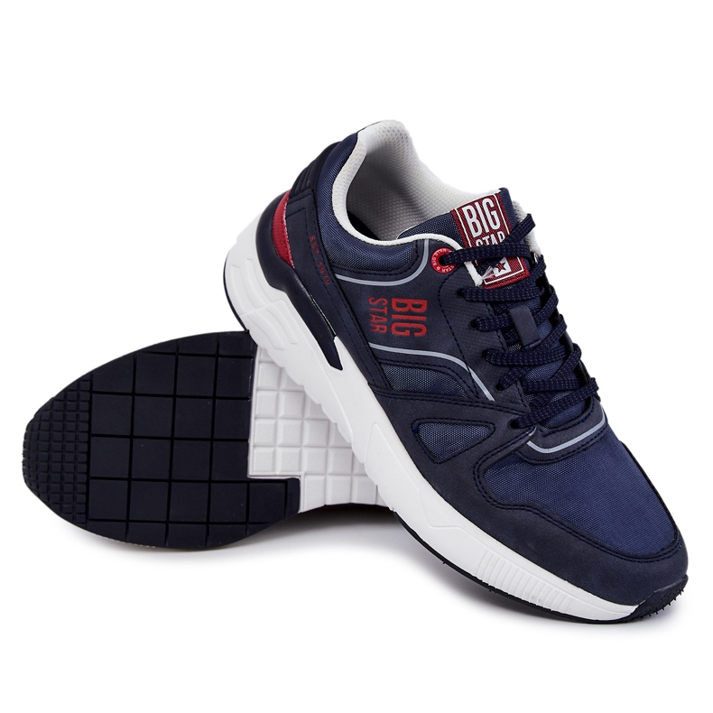 Tênis masculino Big Star JJ174277 Azul marinho