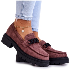 Mocassim La.Fi Camurça Marrom Safira castanho Mocassim La.Fi Camurça Marrom Safira castanho