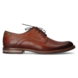 Sapatos de couro Filippo 1836A castanho claro marrom