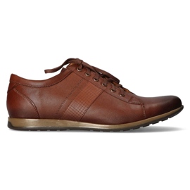 Sapato de couro Filippo 2063 marrom claro castanho