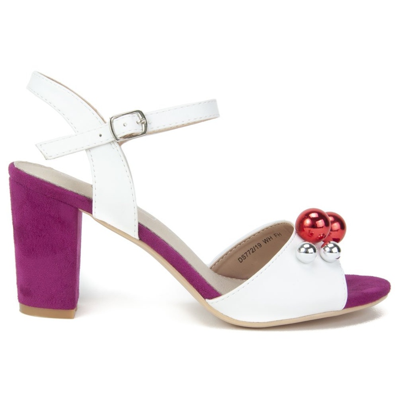 Sandálias brancas Filippo DS772 / 19 Wh Fh branco rosa