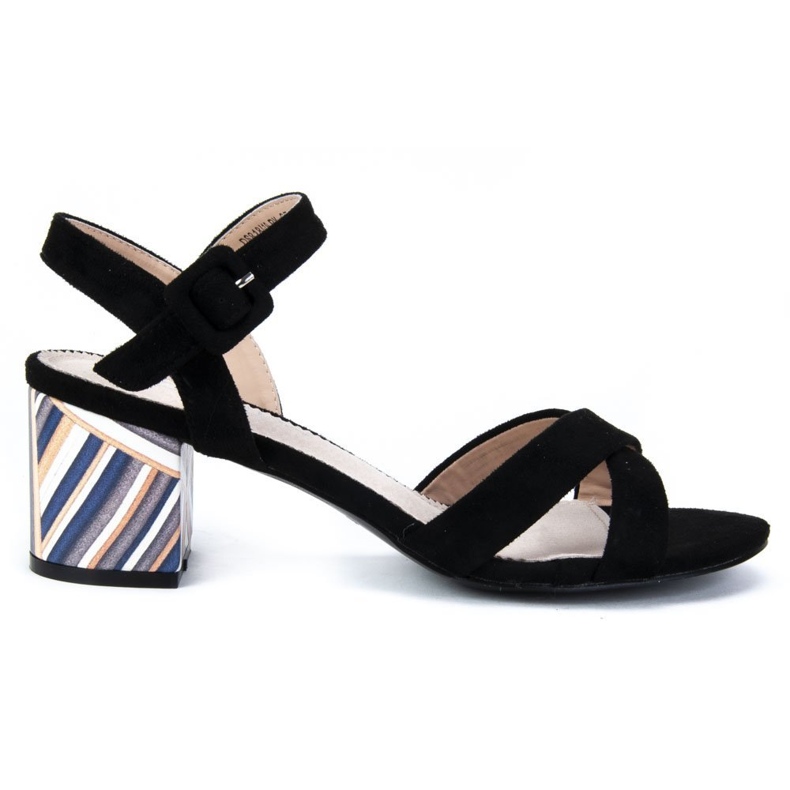 Sandálias pretas Filippo DS818 / 19 Bk preto