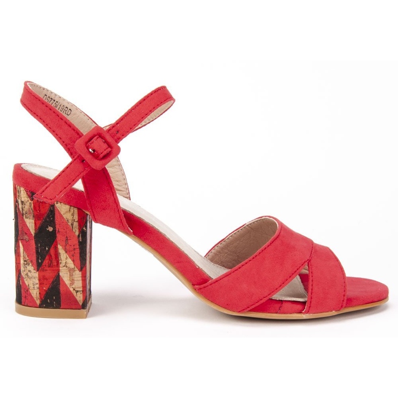 Sandálias vermelhas Filippo DS775 / 19 Rd vermelho