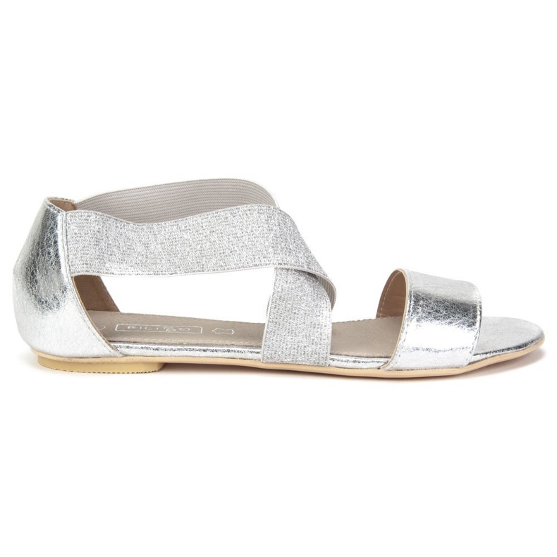 Sandália Filippo DS780 / 19 Si Silver prata cinza dourado amarelo