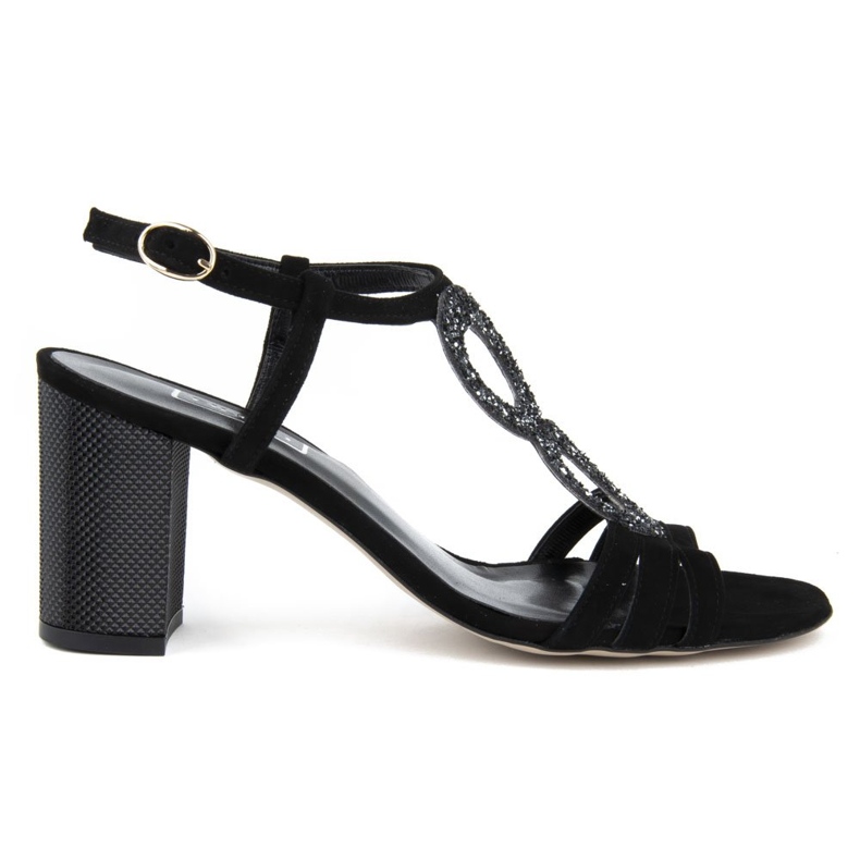 Sandálias Filippo 1453 camurça preta preto