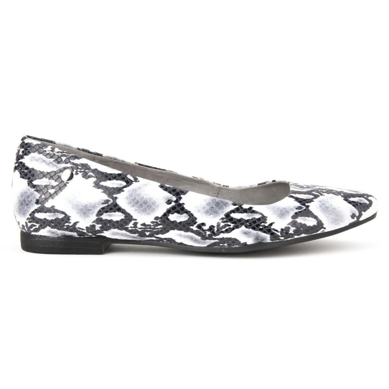 Sapatos Filippo 00873-62 / 00-5 Snake Preto e Branco cinza