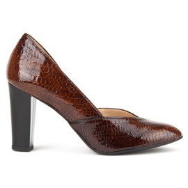 Bombas Filippo F280 Rudy Krokodyl castanho