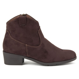 Botas castanhas escuras Filippo DBT1046 / 19 Dbr bege castanho