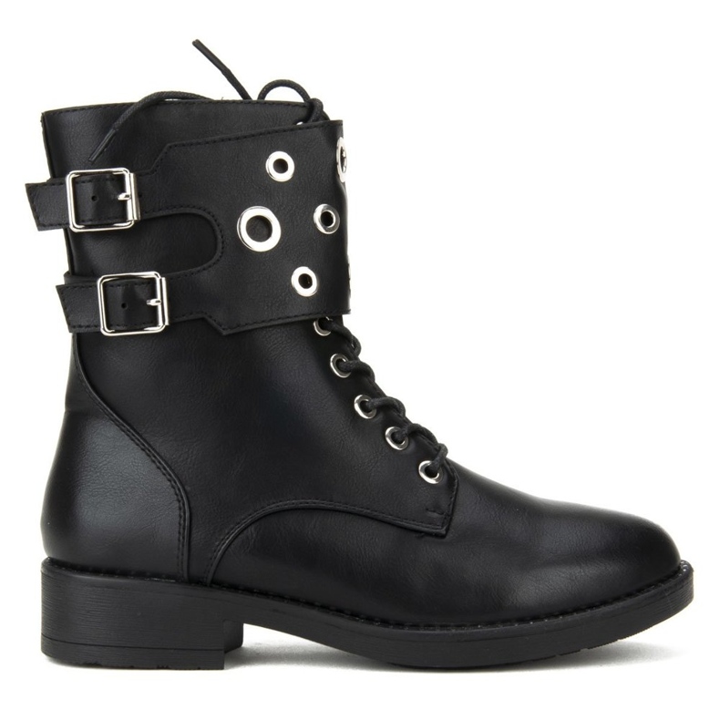 Botas pretas Filippo DBT1015 / 19 Bk preto prata cinza
