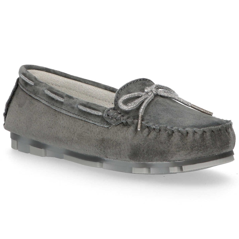 Mocassim de couro Filippo DP1203 / 20 Gr cinza