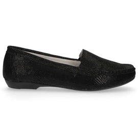 Mocassins de couro Filippo DP005 / 20 Bk preto