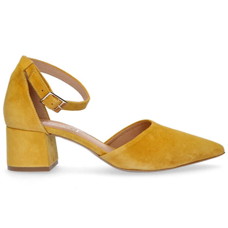 Sandália Filippo 1515 Velour Senape amarelo