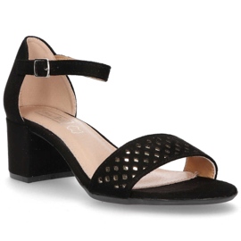 Sandálias pretas Filippo DS1351 / 20 Bk preto