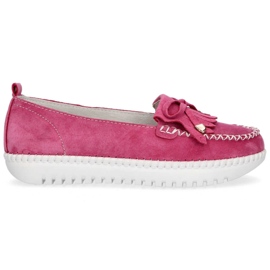Sapatos de couro Filippo DP021 / 20 Fh rosa