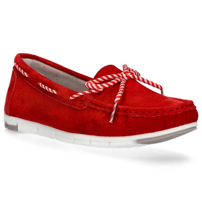 Sapatos de couro vermelho Filippo DP1403 / 20 Rd