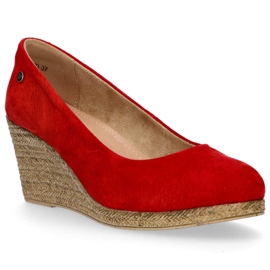 Sapatos de couro vermelho Filippo DP1328 / 20 Rd amarelo