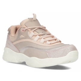 Tênis feminino de couro Filippo DP1411 / 20 Pi rosa