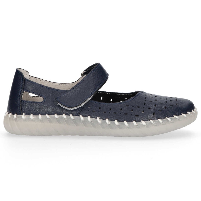 Sapatos de couro Filippo DP1262 / 20 Nv azul marinho