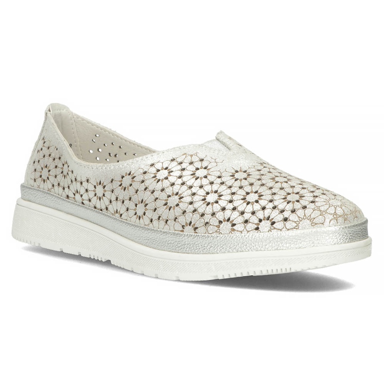 Sapatos Filippo DP1400 / 20 Si Silver cáqui prata cinza verde