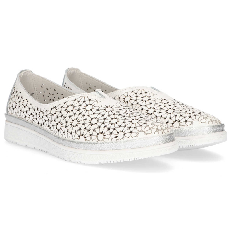 Sapatos brancos Filippo DP1400 / 20 Wh cáqui verde