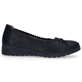 Sapatos de couro Filippo DP1254 / 20 Nv azul marinho azul-marinho