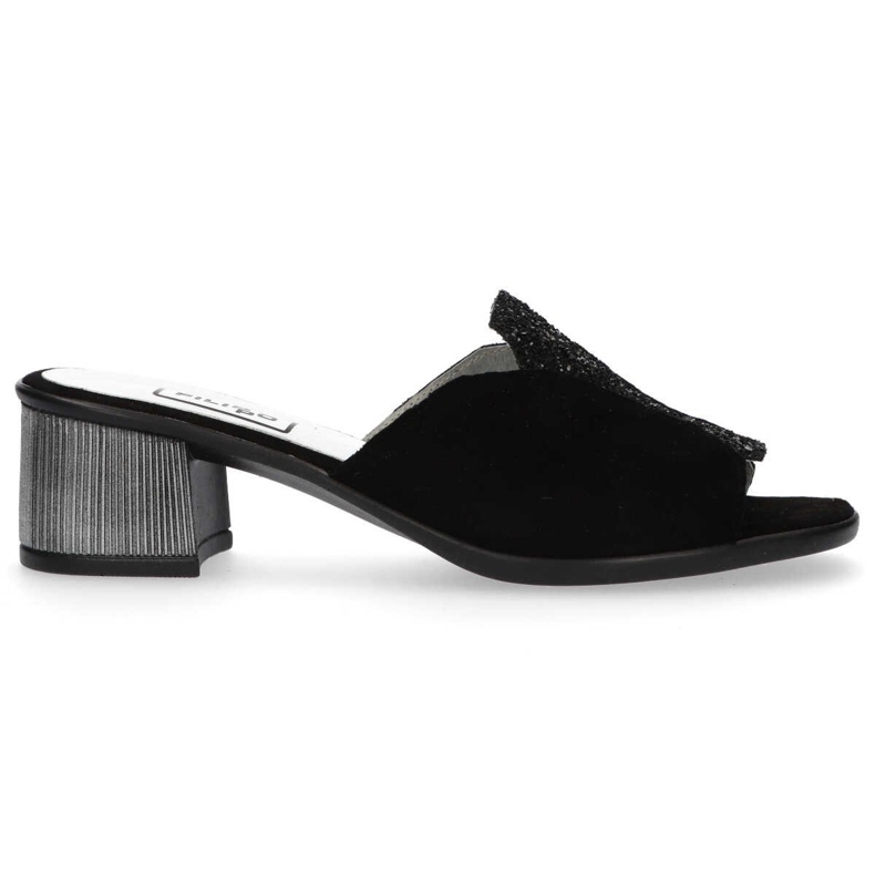 Chinelos Filippo 1442 Lantejoulas Camurça Preta preto