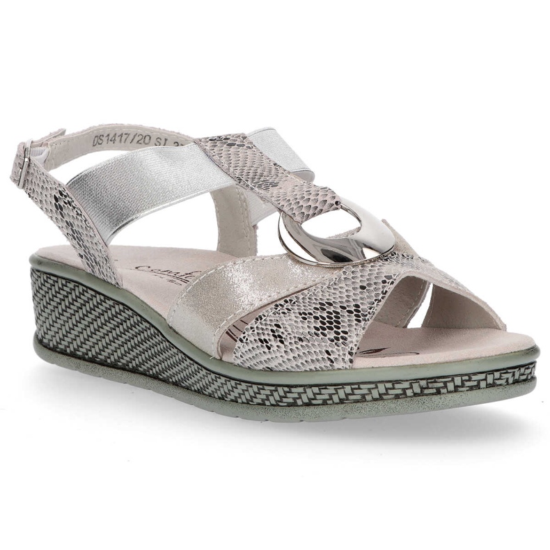Sandália Filippo DS1417 / 20 Si Silver prata cinza