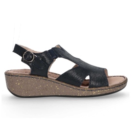 Sandálias de couro Filippo DS097 / 18 Nv azul marinho azul-marinho