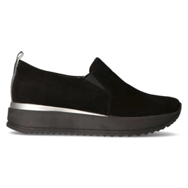 Tênis de couro Filippo 966 preto