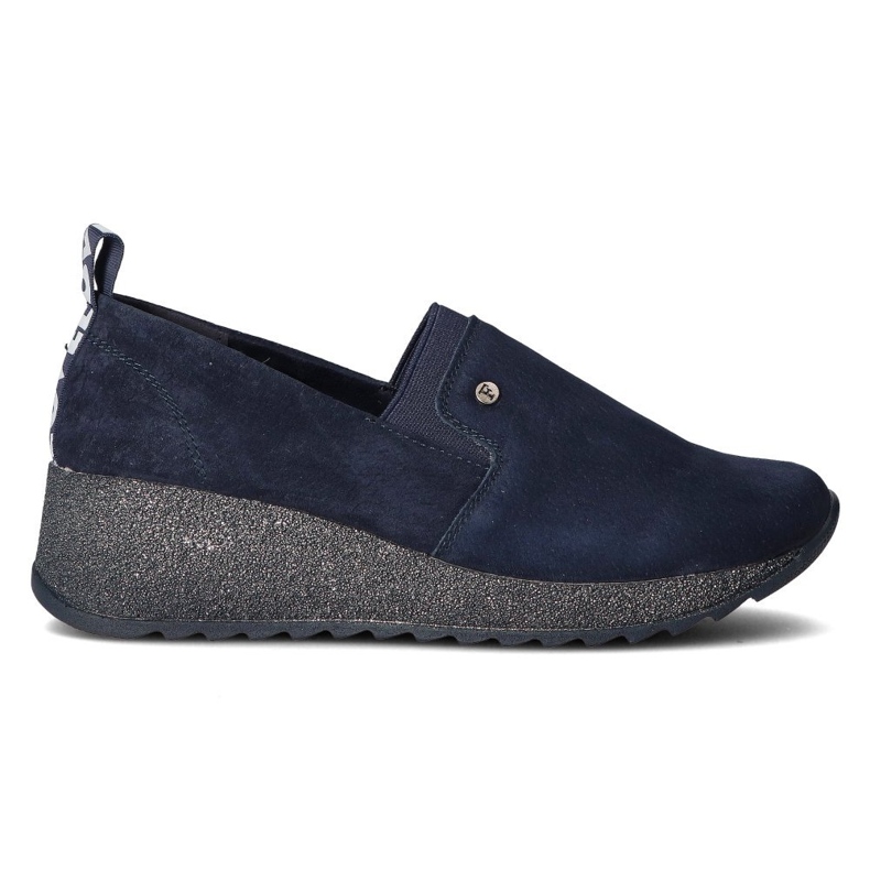 Tênis de couro Filippo DP1500 / 20 Nv T azul marinho