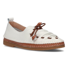 Sapatos de couro Filippo DP2058 / 21 Wh branco Sapatos de couro Filippo DP2058 / 21 Wh branco