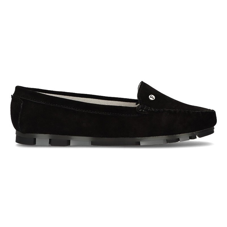 Mocassins de couro Filippo DP2037 / 21 Bk preto