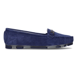 Mocassim de couro Filippo DP1202 / 21 Bl azul
