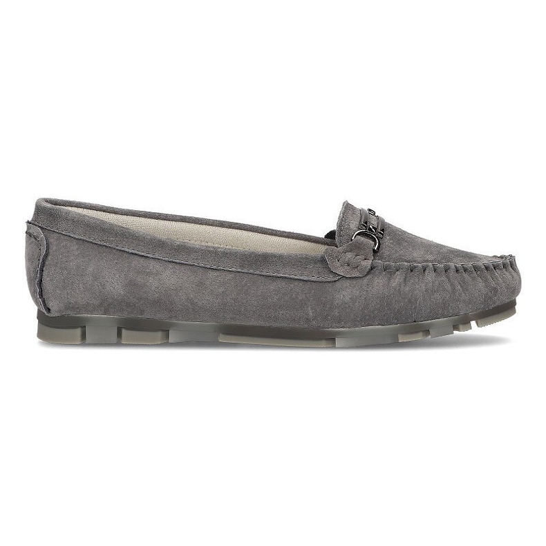 Mocassim de couro Filippo DP1202 / 21 Gr cinza