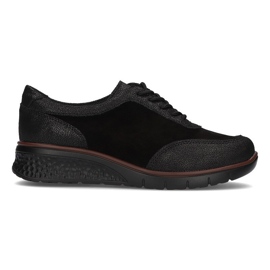 Sapatos de couro Filippo DP1509 / 21 Bk preto