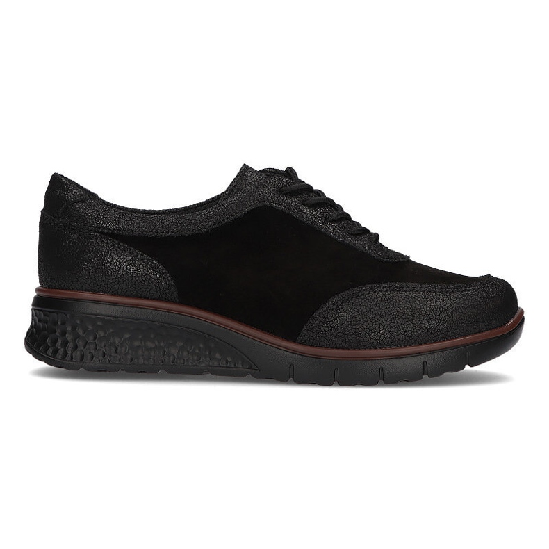 Sapatos de couro Filippo DP1509 / 21 Bk preto