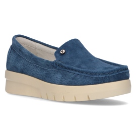 Mocassim de couro Filippo DP2031 / 21 Bl azul