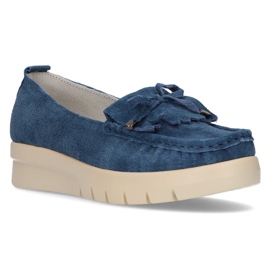 Mocassim de couro Filippo DP2030 / 21 Bl azul