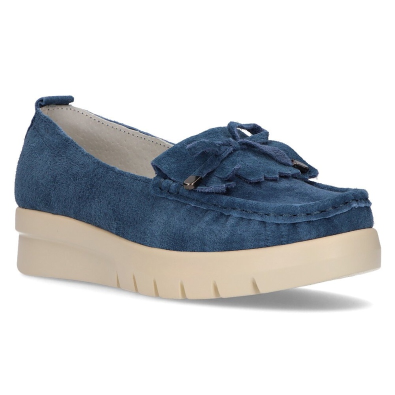 Mocassim de couro Filippo DP2030 / 21 Bl azul