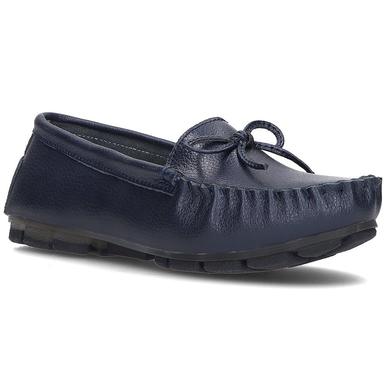 Mocassim de couro Filippo DP004 / 21 Nv azul marinho