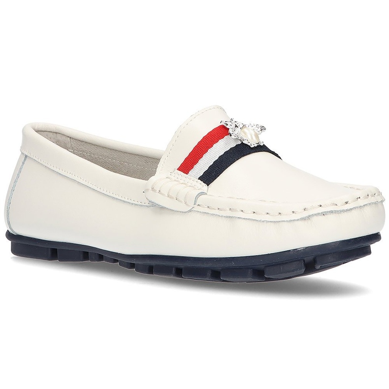 Mocassim de couro Filippo DP1406 / 21 Wh branco