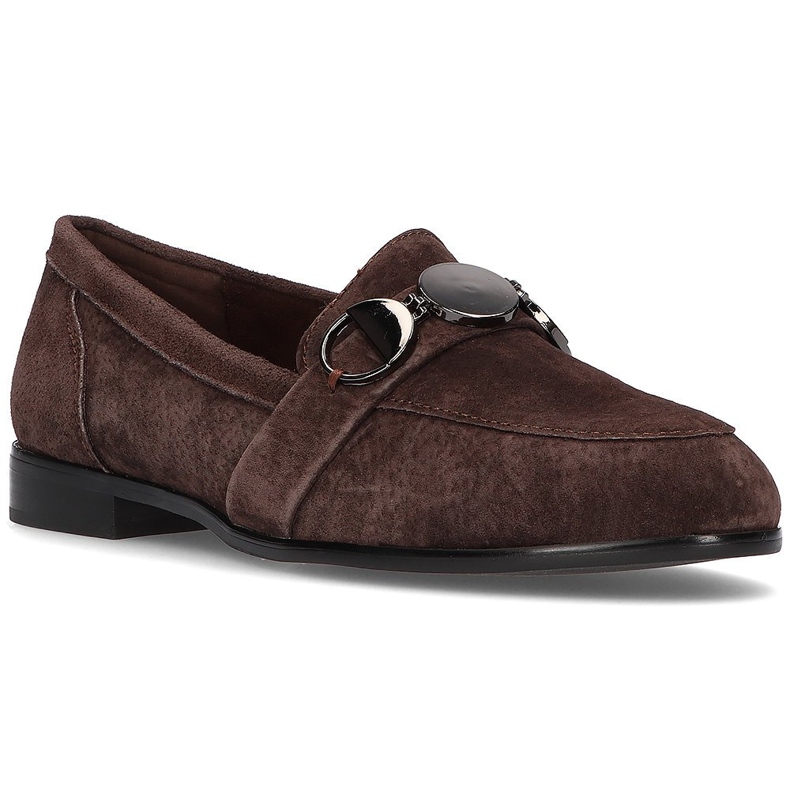 Mocassim de couro Filippo DP2148 / 21 Br marrom castanho