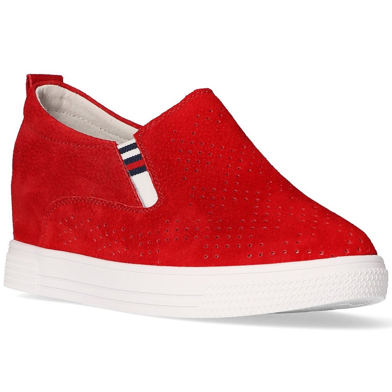 Sapatos de couro vermelho Filippo DP1356 / 21 Rd