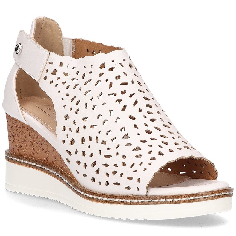 Sandálias de cunha Filippo DS2074 / 21 Wh branco