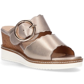 Chinelos dourados na cunha Filippo DK2078 / 21 Go