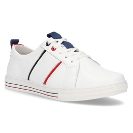 Sapatos de couro Filippo DP2045 / 21 Wh branco