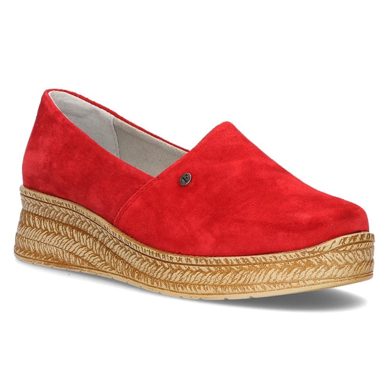 Sapatos de couro vermelho Filippo DP2164 / 21 Rd