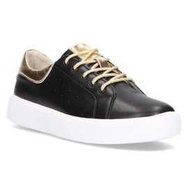 Sapatos de couro Filippo DP2157 / 21 Bk preto