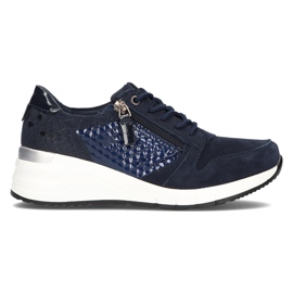 Tênis de couro Filippo DP2052 / 21 Nv azul marinho azul-marinho
