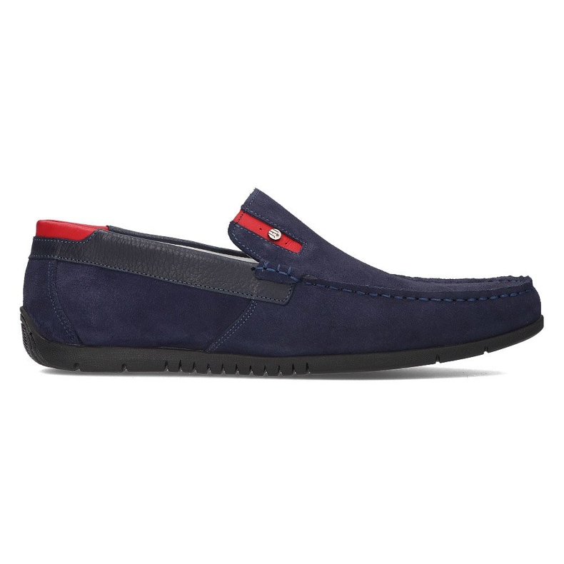 Mocassim de camurça Filippo 5274-5 azul marinho